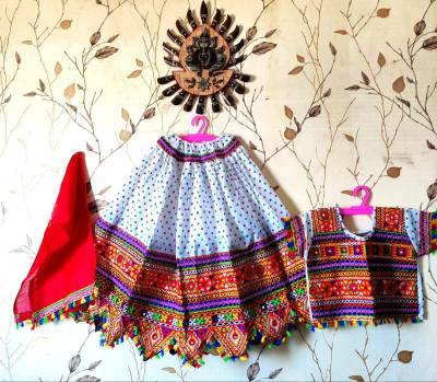 HEAVY BORDER BY AF PURE COTTON WITH EMBROIDERY WORK LEHENGA CHOLI EXPORTER IN GUJARAT